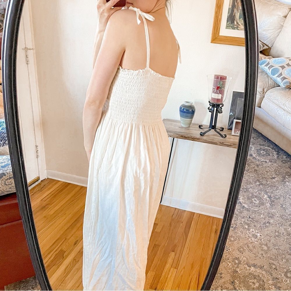 Emerson Fry Santiago Sundress Midi in Buttercream - Picture 3 of 8